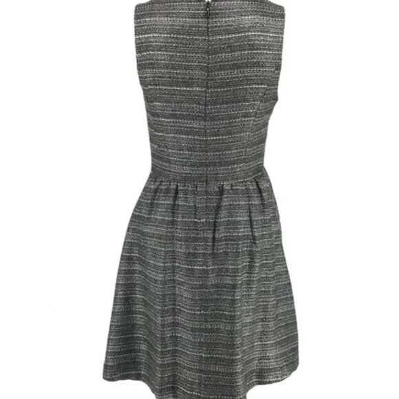 Moulinette Soeurs Dress NEW Anthropologie Tweed Metallic Black Sleeveless Size 4 - Picture 14 of 14